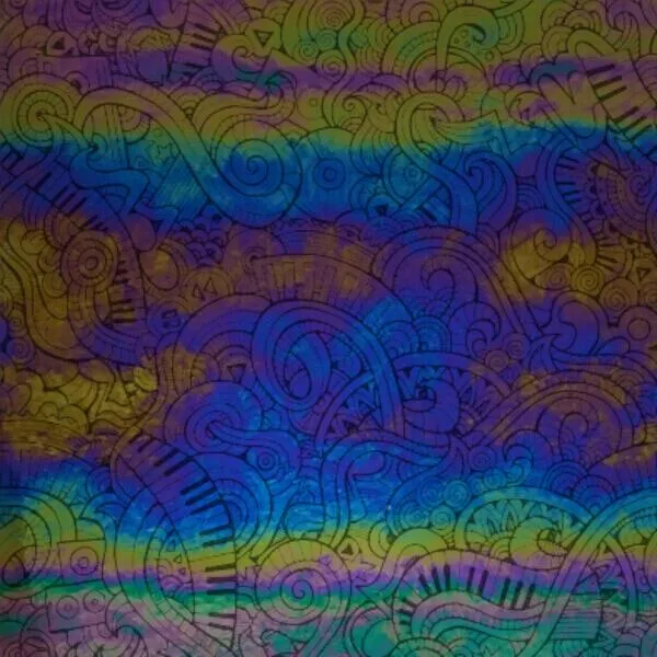 Etched Luminescent Music to my Ears Pattern COE96