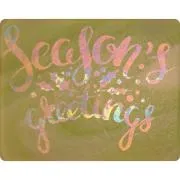 Etched Luminescent Seasons Greetings Ornament Pattern COE96