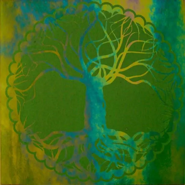 Etched Luminescent Tree of Life Pattern COE96