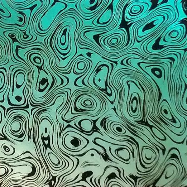 Etched Marbled Pattern on Thin Glass COE96
