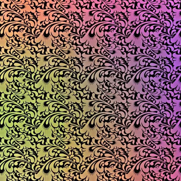 Etched Plumage Pattern on Thin Glass COE96
