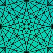 Etched Star Mosaic Pattern on Thin Glass COE96