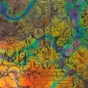 Etched Steampunk Pattern on Thin Glass COE90