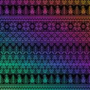 Etched Ugly Sweater Pattern on Thin Glass COE90