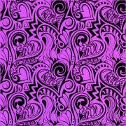 Etched Valentine Pattern on Thin Glass COE96