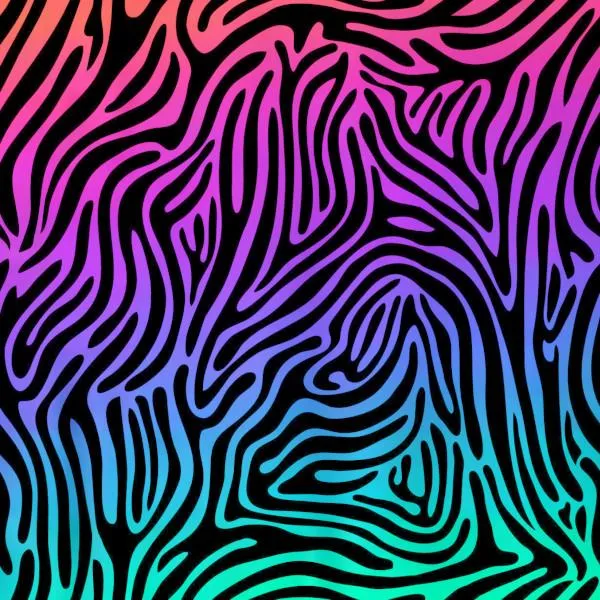 Etched Zebra Pattern on Thin Glass COE96