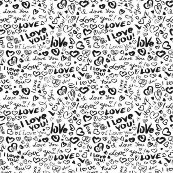 Etched I Love You Pattern