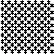 Etched Jigsaw Puzzle Pattern