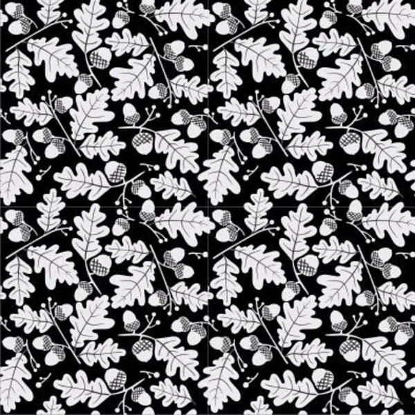 Etched Oak Leaves Pattern