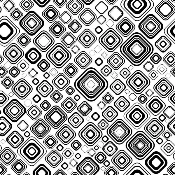 Etched Retro Squares Pattern