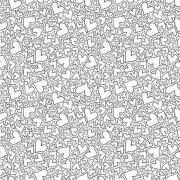 Etched Small Hearts Pattern