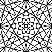 Etched Star Mosaic Pattern