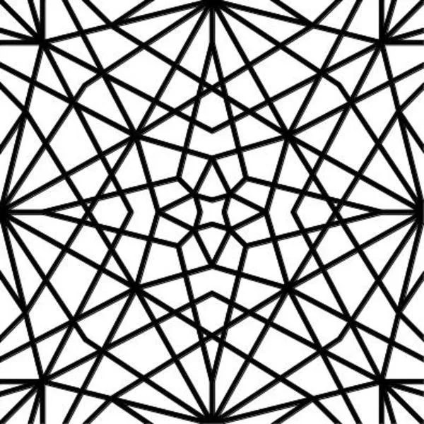 Etched Star Mosaic Pattern