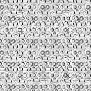 Etched Sugar Skull Pattern