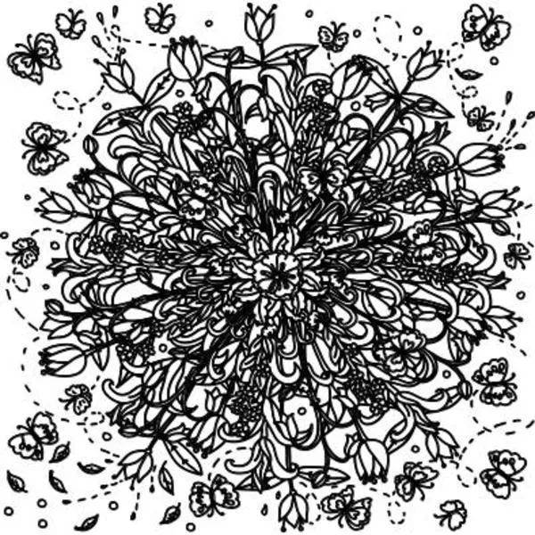 Etched Tulip Burst Pattern