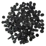 Black Opalescent Dots COE96