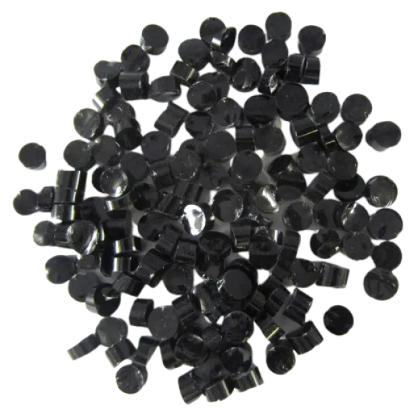 Black Opalescent Dots COE96