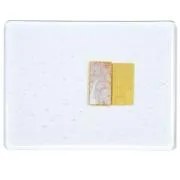Bullseye Glass Alchemy Clear Transparent, Silver to Gold, Double-rolled, 3mm COE90