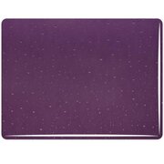 Bullseye Glass Amethyst Transparent, Double-rolled, 3mm COE90