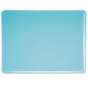 Bullseye Glass Aqua Blue Transparent Tint, Double-rolled, 3mm COE90