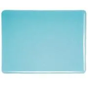 Bullseye Glass Aqua Blue Transparent Tint, Double-rolled, 3mm COE90