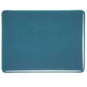 Bullseye Glass Aquamarine Blue Transparent, Thin-rolled, 2mm COE90