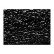 Bullseye Glass Black Opalescent, Granite Ripple Texture, 3mm COE90