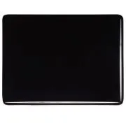 Bullseye Glass Black Opalescent, Thin-rolled, 2mm COE90