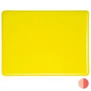Bullseye Glass Canary Yellow Opalescent, Double-rolled, 3mm COE90