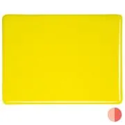 Bullseye Glass Canary Yellow Opalescent, Thin-rolled, 2mm COE90