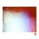 Bullseye Glass Carnelian Transparent, Rainbow Iridescent, Thin-rolled, 2mm COE90
