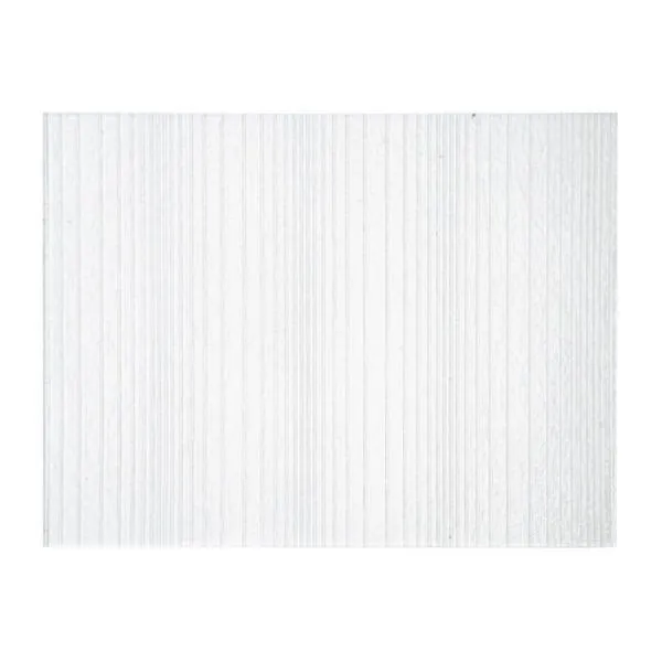 Bullseye Glass Clear Transparent, Accordion Texture, 3mm COE90