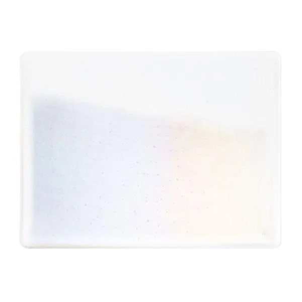 Bullseye Glass Clear Transparent, Rainbow Iridescent, Thin-rolled, 2mm COE90