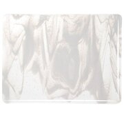 Bullseye Glass Clear, White Streaky, Double-rolled, 3mm COE90