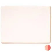 Bullseye Glass Coral Orange Transparent Tint, Double-rolled, 3mm COE90