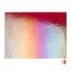 Bullseye Glass Cranberry Pink Transparent, Rainbow Iridescent, Double-rolled, 3mm COE90