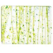 Bullseye Glass Dark Green, Spring Green & Yellow Frit, Spring Green Streamers Mardi Gras COE90