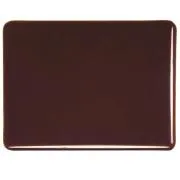 Bullseye Glass Dark Rose Brown Transparent, Double-rolled, 3mm COE90