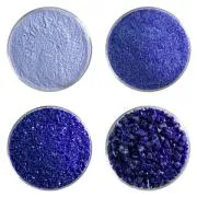 Bullseye Glass Deep Cobalt Blue Opalescent Frit COE90
