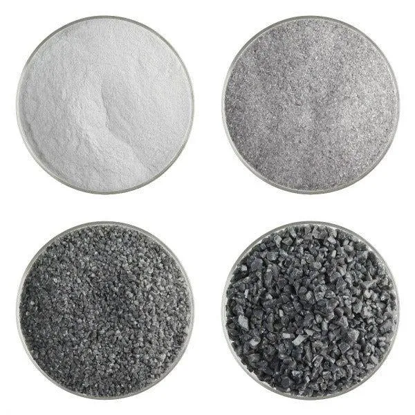 Bullseye Glass Deep Gray Opalescent Frit COE90