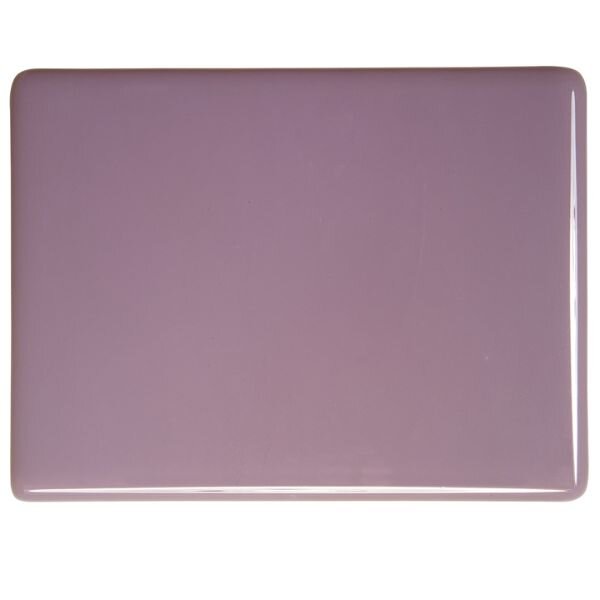 Bullseye Glass Dusty Lilac Opalescent, Double-rolled, 3mm COE90