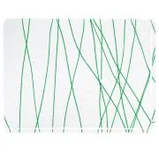 Bullseye Glass Forest Green Streamers on Clear COE90