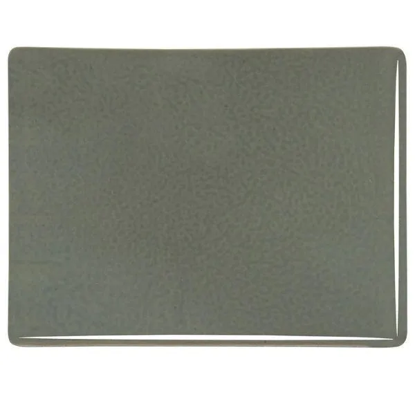 Bullseye Glass Gray Green Opalescent, Double-rolled, 3mm COE90
