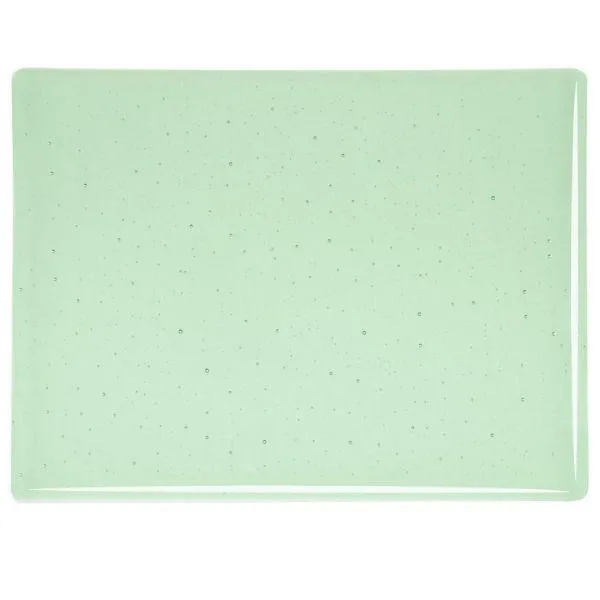 Bullseye Glass Leaf Green Transparent, Thin-rolled, 2mm COE90