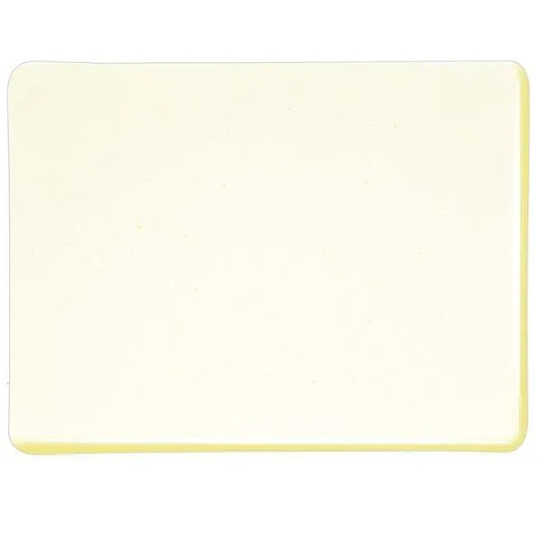 Bullseye Glass Lemon Tint Transparent, Double-rolled, 3mm COE90