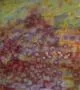 Bullseye Glass Lemon Yellow, White, Gold-Pink, Mottle Mix, Single-rolled, 3mm, Non-Fusible