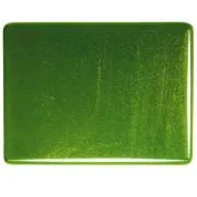 Bullseye Glass Light Aventurine Green Transparent, Thin-rolled, 2mm COE90