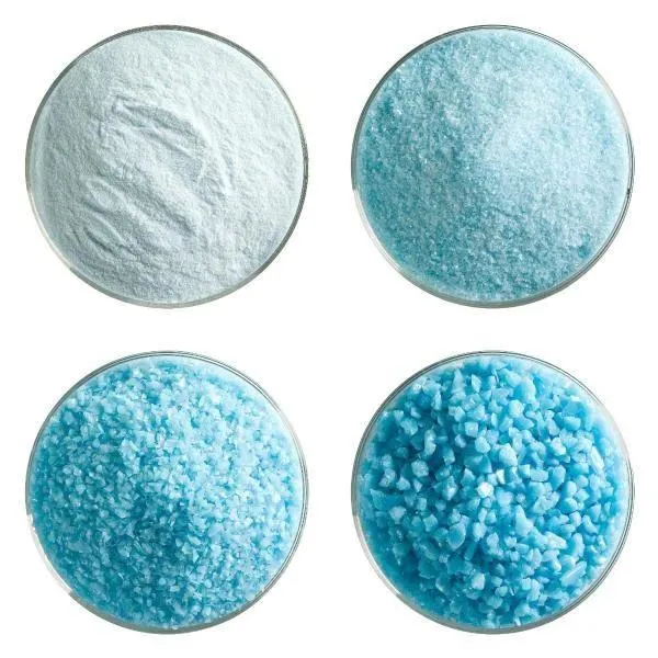 Bullseye Glass Light Cyan Opalescent Frit COE90