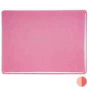 Bullseye Glass Light Pink Transparent, Thin-rolled, 2mm COE90