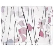 Bullseye Glass Light Pink & White Fractures-Streamers on Clear COE90